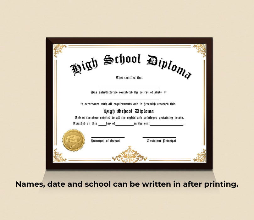 Printable Blank Home School Diploma Template | Diy PDF Home School Certificate