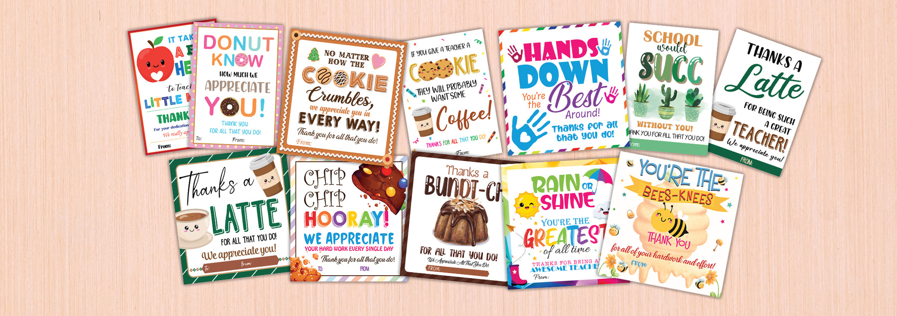 12 Adorable Printable Valentine's Day Gift Tags for Teachers and School Staff