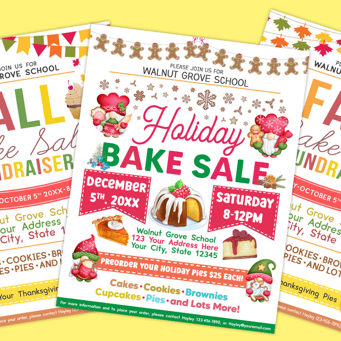 How to Use a Bake Sale Flyer to Raise Money for Charity