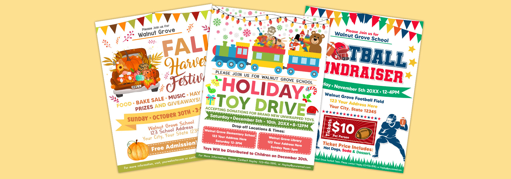 How to Create Customizable Printable Invitations for School and Church ...