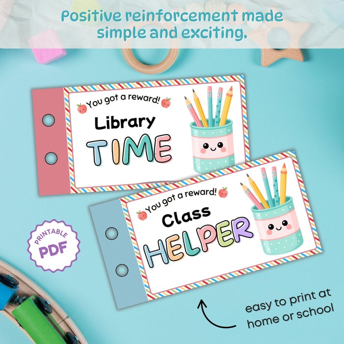 Printable Reward Coupons for Classroom Management | Teacher Student Award