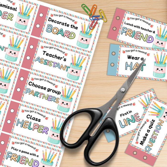 Printable Reward Coupons for Classroom Management | Teacher Student Award