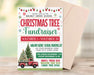 Christmas Tree Fundraiser Flyer Template | PTO PTA Church Community Christmas Holiday Sale Event Poster