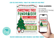Customizable Christmas Tree Fundraiser Flyer | Holiday Sale Fundraising Event Poster Template