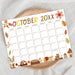 Cute Fall Animal October Calendar