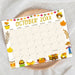DIY Cute Autumn Harvest October Calendar Template
