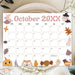 DIY Cute Spooky October Calendar Planner Template