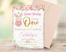 DIY Some Bunny Is One Birthday Invitation for Girl  Girl First Birthday Invite