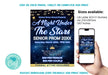 DIY A Night Under The Stars Prom Flyer | School Night Dance Invitation