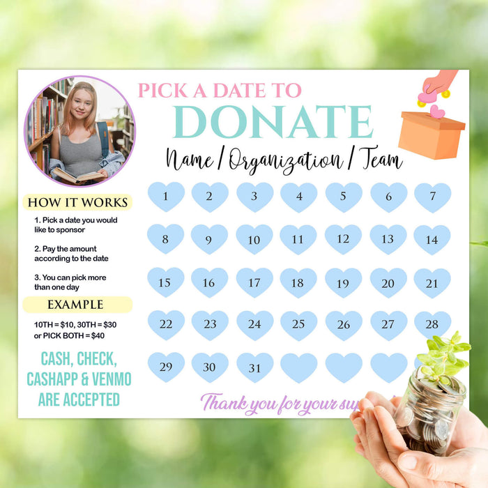 Nonprofit Fundraising Calendar Printables