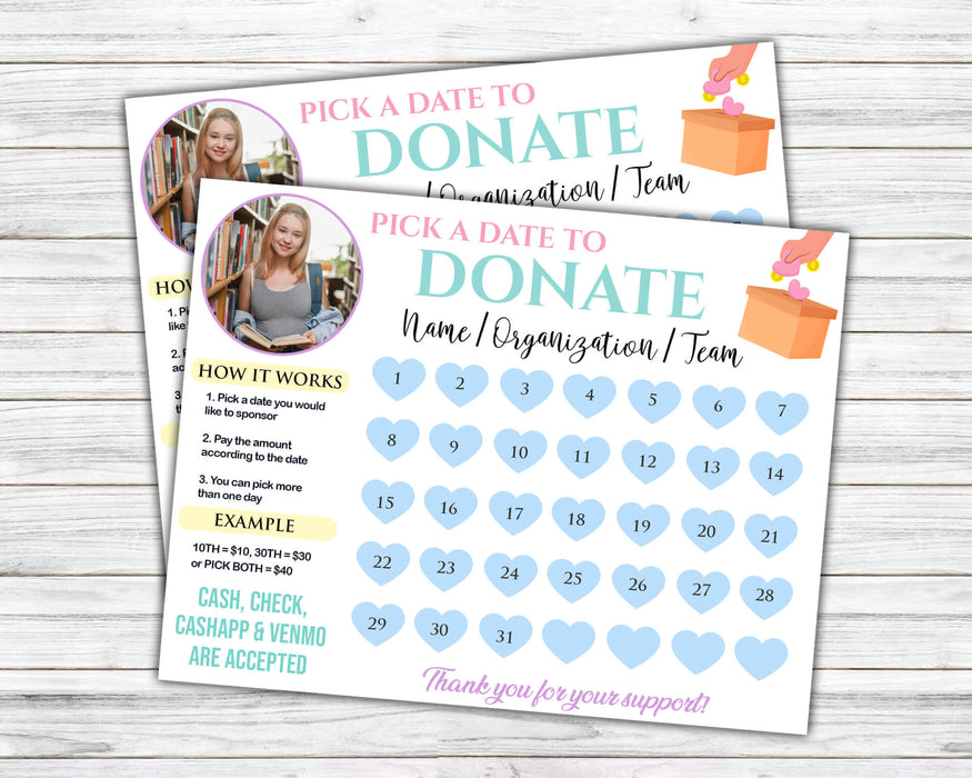 Nonprofit Fundraising Calendar Printables