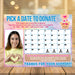 Customizable Donation Calendar for Fundraisers