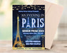 DIY An Evening in Paris Prom Flyer | School Night Dance Invitation