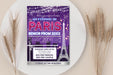 Customizable An Evening in Paris Prom Flyer | School Paris Theme Dance Night Invitation Template