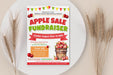 Customizable DIY Apple Sale Fundraiser Flyer Template | School Sale Event Flyer
