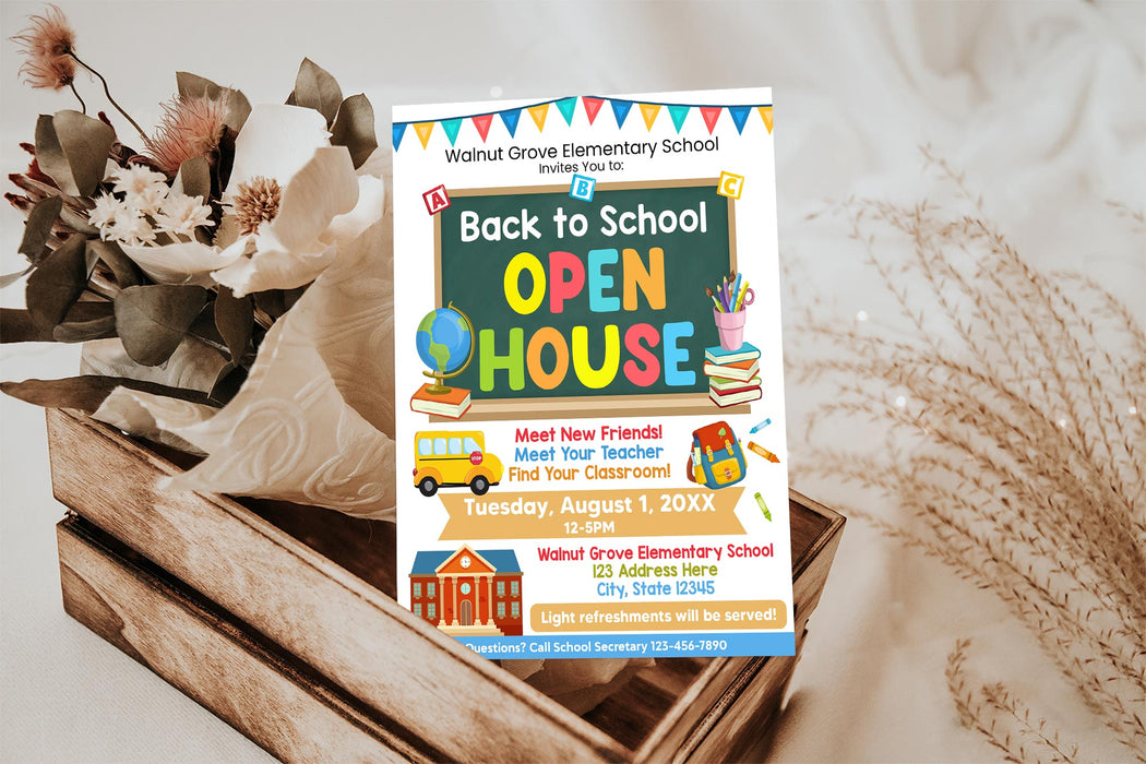 Preschool Open House Template