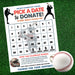 Baseball Pick a Date to Donate Fundraising Calendar | Fundraiser Pay The Date Template
