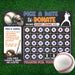 DIY Baseball Sports Donation Calendar | Pick a Date to Donate Fundraiser Template