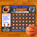 Basketball Pick A Date Fundraising | Sports Pick a Date to Donate Calendar Template