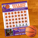 Customizable Basketball Pick a Date to Donate | Sports League Fundraising Donation Calendar Template
