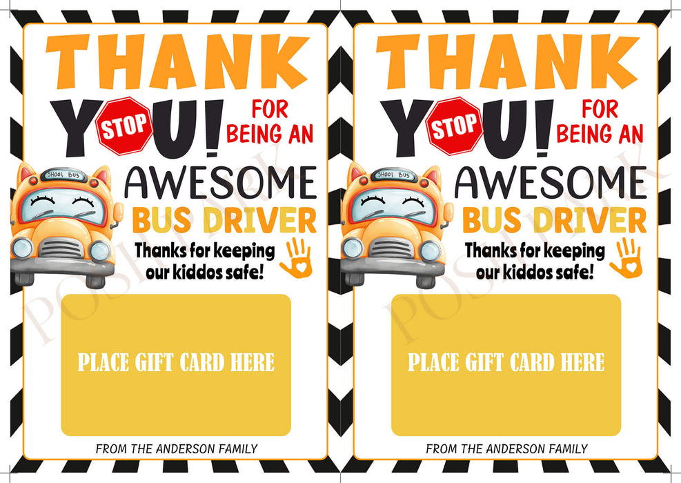 bus-driver-appreciation-gift-card-holder-school-bus-driver-thank-you-card-template-posh-park for Free Printable Bus Driver Thank You Cards Bus Driver Appreciation Gift Card Holder | School Bus Driver Thank You Card Template - Posh Park for Free Printable Bus Driver Thank You Cards