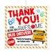 Customizable Bus Driver Thank You Tag | School Bus Driver Appreciation Gift Tag Template