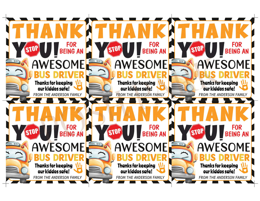 diy-bus-driver-appreciation-thank-you-tag-template-school-bus-driver-gift-favor-tag-posh-park for Free Printable Construction Thank You Tags DIY Bus Driver Appreciation Thank You Tag Template | School Bus Driver Gift Favor Tag - Posh Park for Free Printable Construction Thank You Tags