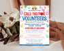 Calling For Volunteers Flyer Template | Editable Volunteer Recruitment Fundraiser Invite Flyer