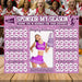 DIY Cheerleader Sports Donation Calendar | Cheer Pick a Date to Donate School Fundraiser Template