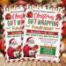 DIY Christmas Gift Wrapping Fundraiser Flyer | School Church Community Holiday Fundraising Event Template