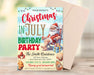 Funny Santa Christmas in July Birthday Invitation