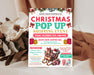 Editable Christmas Shopping Event Pop-Up Flyer