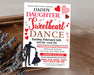 DIY Daddy Daughter Sweetheart Dance Ticket  and Flyer Template | School Valentine's Dance Bundle