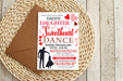 Daddy Daughter Dance Flyer Template | Valentine's Day Sweetheart School Dance Invite
