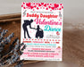 Daddy Daughter Valentine's Day Dance Flyer | School Dance Invitation Template