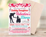 Customizable Daddy Daughter Valentine's Day Dance Ticket and Flyer | School Heart Day Dance Bundle