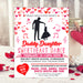 DIY Daddy and Daughter Dance Flyer Template | School Valentine Dance Invitation