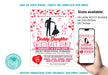 Customizable Daddy Daughter Sweetheart Dance Ticket  and Flyer Bundle | School Valentine's Dance Template