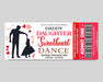 DIY Daddy Daughter Sweetheart Dance Ticket  and Flyer Template | School Valentine's Dance Bundle