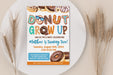 DIY Donut Grow Up Birthday Invitation Template | Donut Themed Birthday Party Invite for Any Age