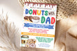 DIY Donut With Dad Flyer Template | School Donut Flyer Invitation