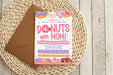 Customizable Donuts With Mom Flyer Template | Fundraiser Flyer Invitation