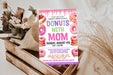 DIY Donut With Mom Flyer Template | Fundraising Event Flyer Invitation