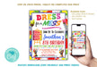 Customizable Art Themed Party Invitation | Dress For A Mess  Birthday Party Invite