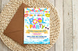 DIY End of Season Pool Party Invitation | Summer Party Bash Flyer Invite Template