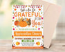 Customizable Fall Appreciation Dinner Invitation Template | Grateful For You Teacher, Staff, Boss and Client Give Thanks Invite Flyer