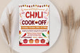 DIY Fall Chili Cook Off Flyer Template | School PTO PTA Church ...