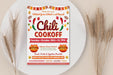 Customizable Fall Chili Cook-Off Flyer Template | Fall PTA PTO School Church Event Flyer