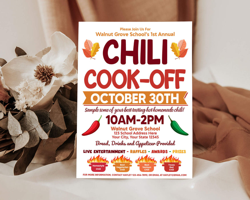 fall-chili-cook-off-flyer-template-autumn-cooking-competition-poster-posh-park for Free Printable Chili Cook Off Award Certificate Template Fall Chili Cook-Off Flyer Template | Autumn Cooking Competition Poster - Posh Park for Free Printable Chili Cook Off Award Certificate Template