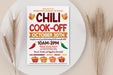 Fall Chili Cook-Off Flyer Template | Autumn Cooking Competition Poster ...